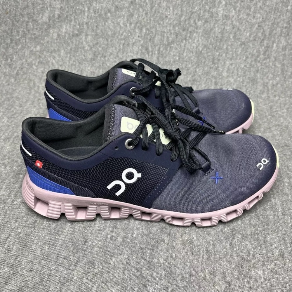 Women’s On Cloud X 3 Running Shoes Size 6 In Midnight Heron NWOT